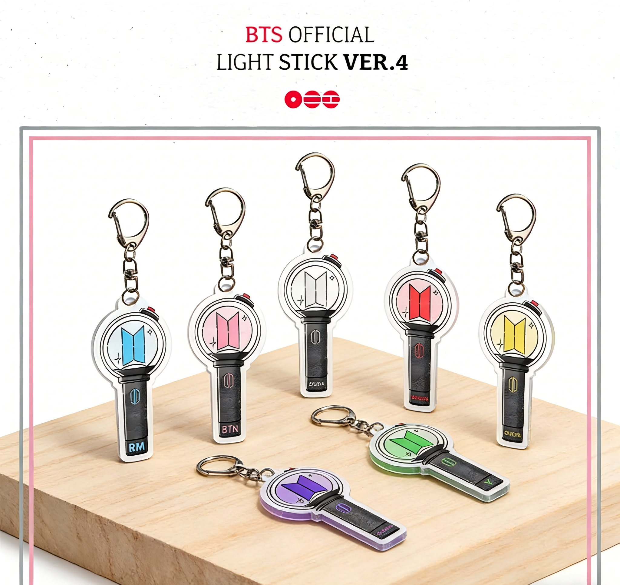 Anime Merchandise Names - BT21 Doodle Acrylic Keychain, Personalized Name