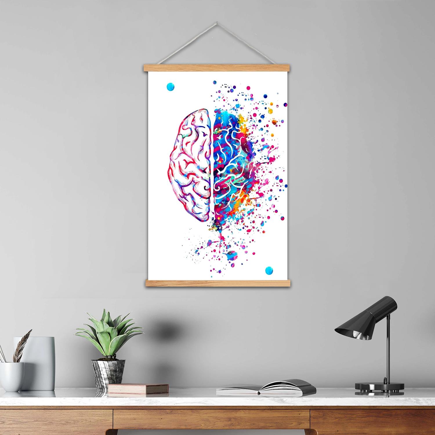 brain Framed Wall Painting Can - Art Print Framed recensie en prijs