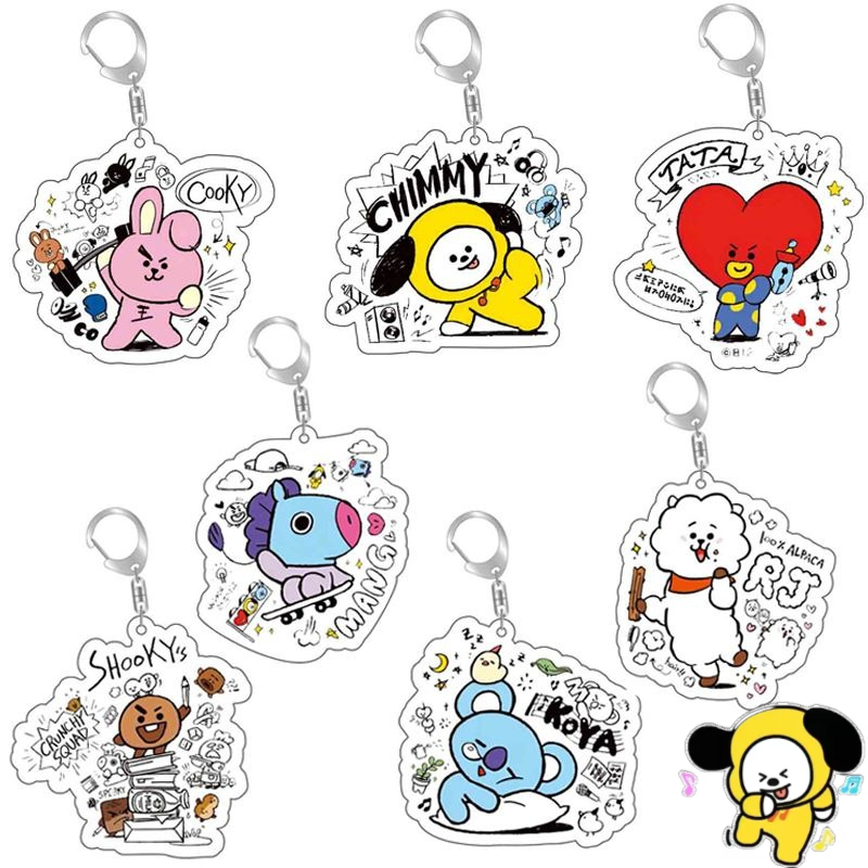 BT21 anime cartoon cute acryli - Anime Merchandise For Girls recensie en prijs