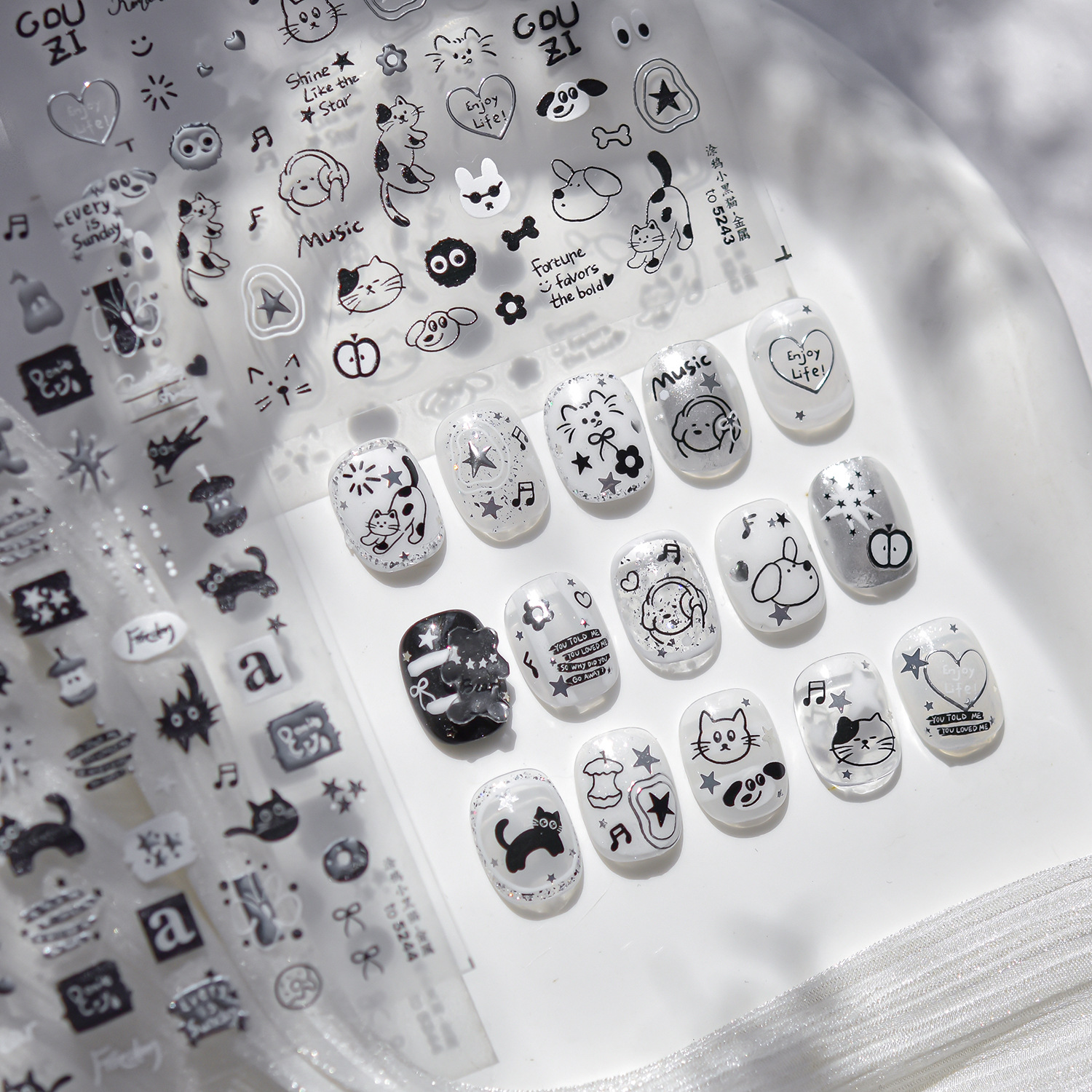 Anime Nail Stickers Metal 5D N - Anime Merchandise Nepal recensie en prijs