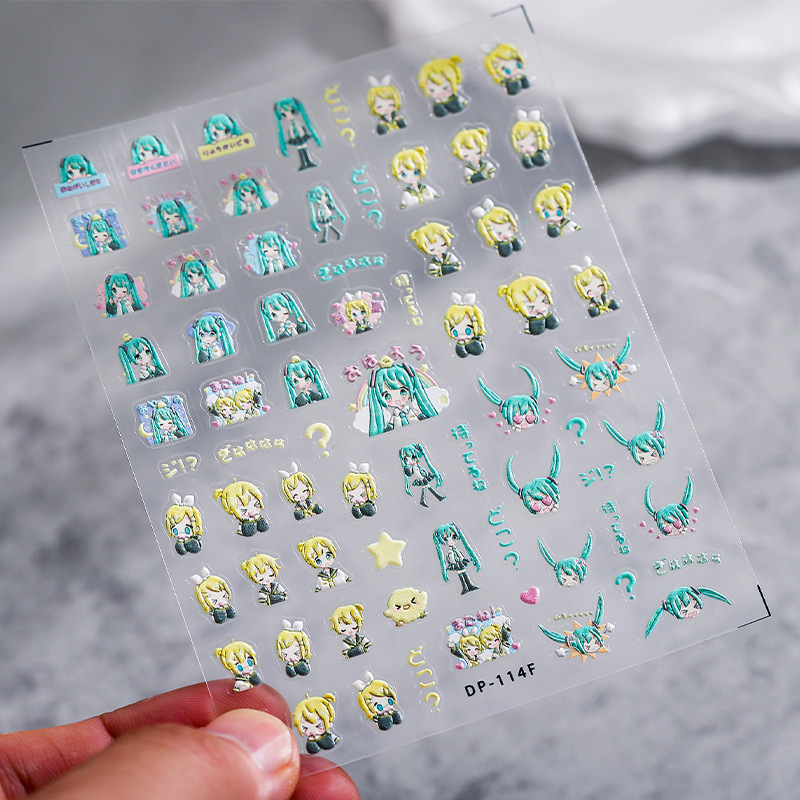 1PCS Hatsune Miku Cartoon Nail - Anime Merchandise Nepal recensie en prijs
