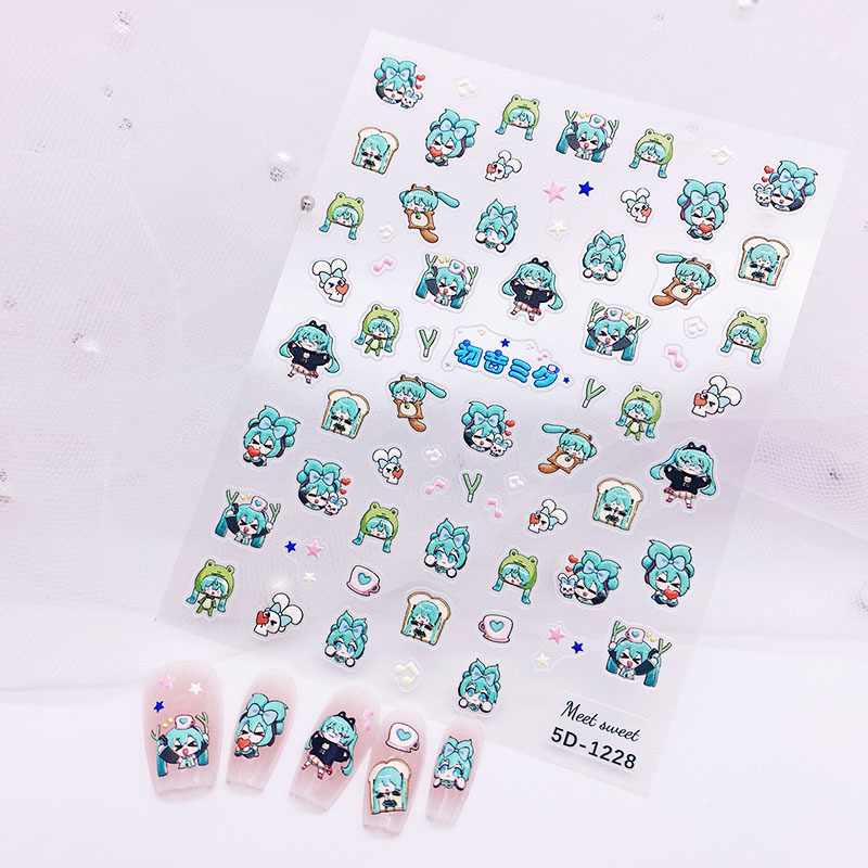1PCS Hatsune Miku Cartoon Nail - Anime Merchandise Nepal recensie en prijs
