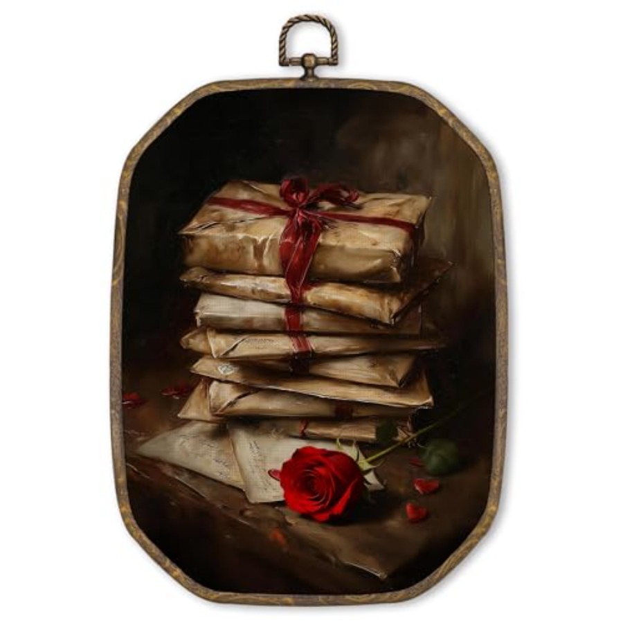 Vintage Valentine's Day Octago - Art Print Framed recensie en prijs