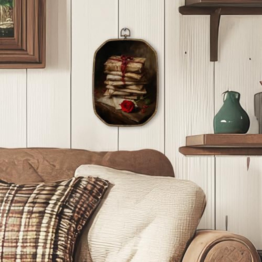 Vintage Valentine's Day Octago - Art Print Framed recensie en prijs