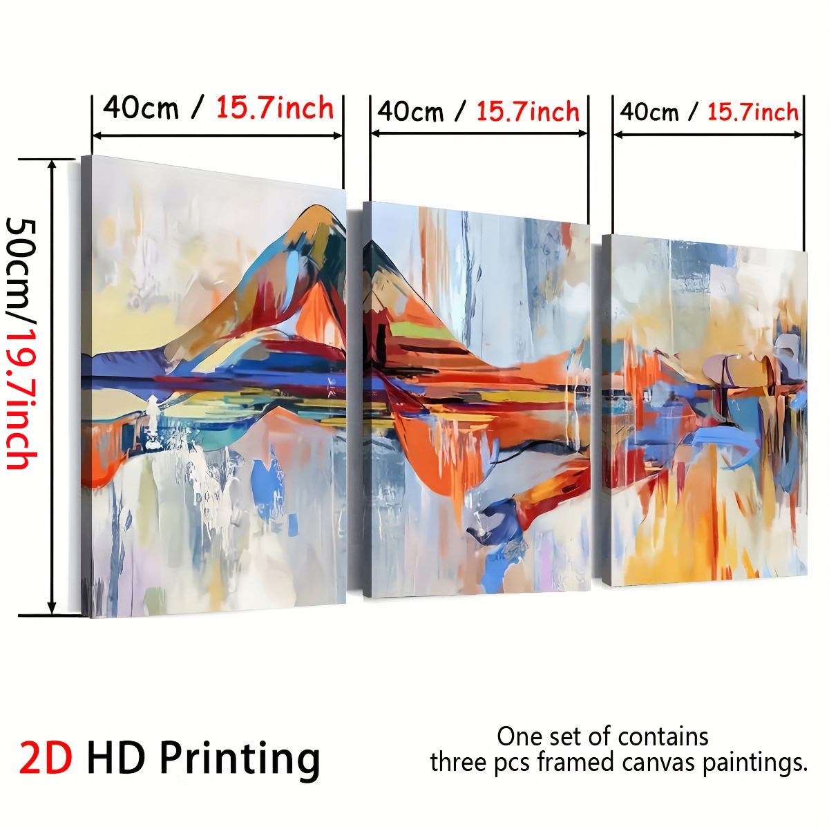 3PCS Modern Style Abstract Fas - Art Print Framed recensie en prijs