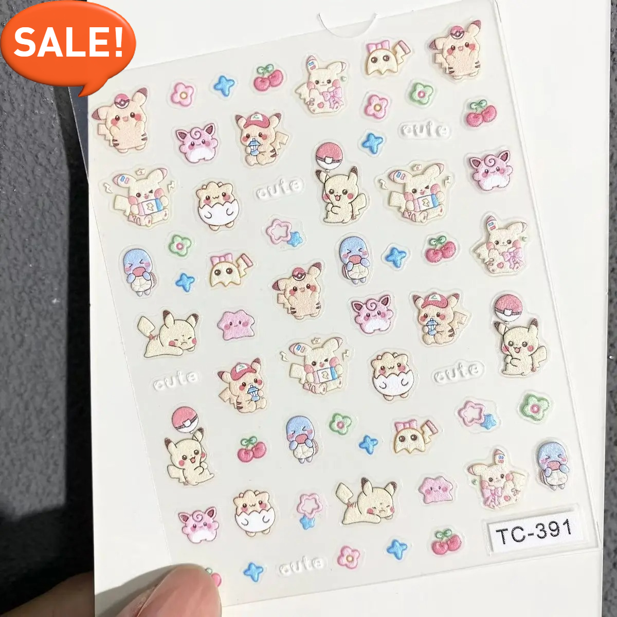Pokemon Pikachu Nail Stickers  - Anime Merchandise Nepal recensie en prijs